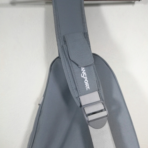 Jansport Accessories Jansport Baby Blue And Gray Sling Bookpack
